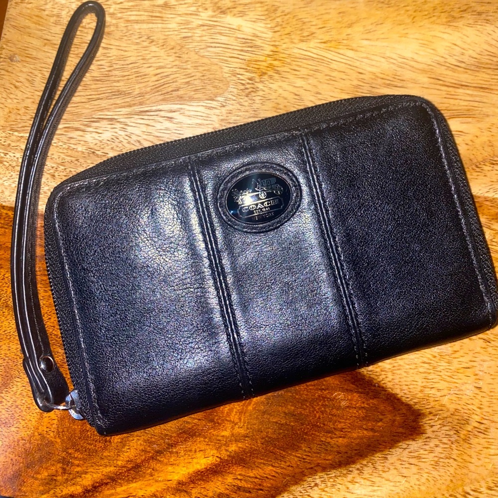 Coach zip around wallet